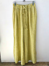 Load image into Gallery viewer, Wide Leg Linen Pant - Citron
