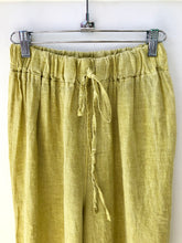 Load image into Gallery viewer, Wide Leg Linen Pant - Citron

