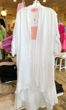 Load image into Gallery viewer, Open Linen Duster - White
