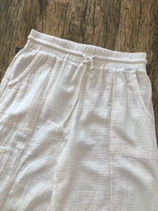 Gauze Balloon Pant - White FINAL SALE