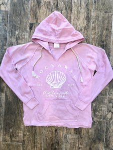 2025 Rockaway Burnout Hoodie - Palm Pink