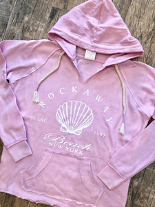 2025 Rockaway Burnout Hoodie - Palm Pink