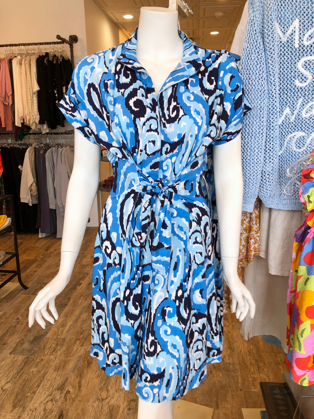 Amber Dress - Ice Blue Mali