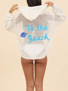 To The Beach Hoodie - Natural