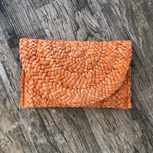 Chunky Straw Clutch - 9 Colors