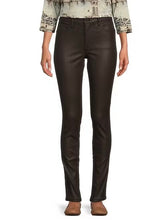 Load image into Gallery viewer, Mia Coated High Rise Skinny Jean - Chocolate
