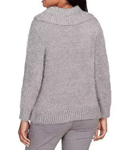 Load image into Gallery viewer, Marilyn Collar Eyelash Sweater - Grey FINAL SALE
