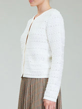 Load image into Gallery viewer, Textured Pocket Cardigan - Ivory
