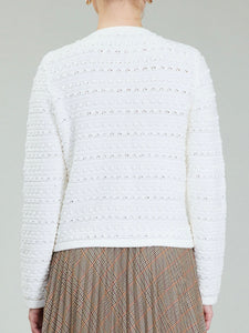 Textured Pocket Cardigan - Ivory