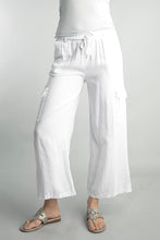 Load image into Gallery viewer, Cargo Pant with Tie - White
