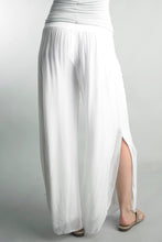 Load image into Gallery viewer, Silk Palazzo Pant - White
