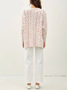 Cable Confetti Sweater - Ivory