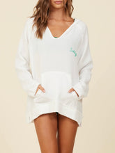 Load image into Gallery viewer, Salty Gauze Hoodie - White/Green
