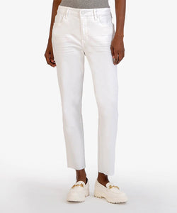 Reese High Rise Ankle Jean - Optic