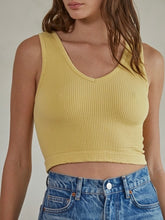 Load image into Gallery viewer, Reversible Crop Tank - Dusty Marigold
