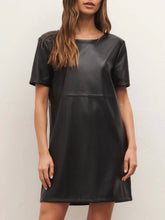 Load image into Gallery viewer, Faux Leather Dress - Black
