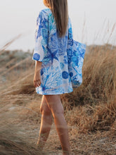 Load image into Gallery viewer, Mallorca Cover-Up - Blue FINAL SALE
