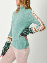 Load image into Gallery viewer, Mock Neck Sweater Top - Sea FINAL SALE
