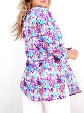 Load image into Gallery viewer, Aura Cotton Tunic - Purple/Blue FINAL SALE
