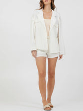 Load image into Gallery viewer, Cotton Blazer - White FINAL SALE
