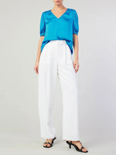 Load image into Gallery viewer, Smocked Shoulder Top - Turquoise
