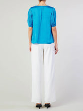 Load image into Gallery viewer, Smocked Shoulder Top - Turquoise
