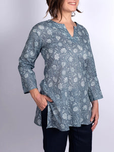 Zoe Cotton Tunic - Grey FINAL SALE