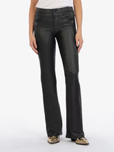 Load image into Gallery viewer, Ana High Rise Coated Flare Jean - Black
