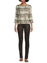 Load image into Gallery viewer, Mia Coated High Rise Skinny Jean - Chocolate
