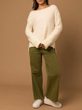 Load image into Gallery viewer, Cozy Boatneck Sweater - Ivory
