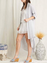 Load image into Gallery viewer, Open Linen Duster - White
