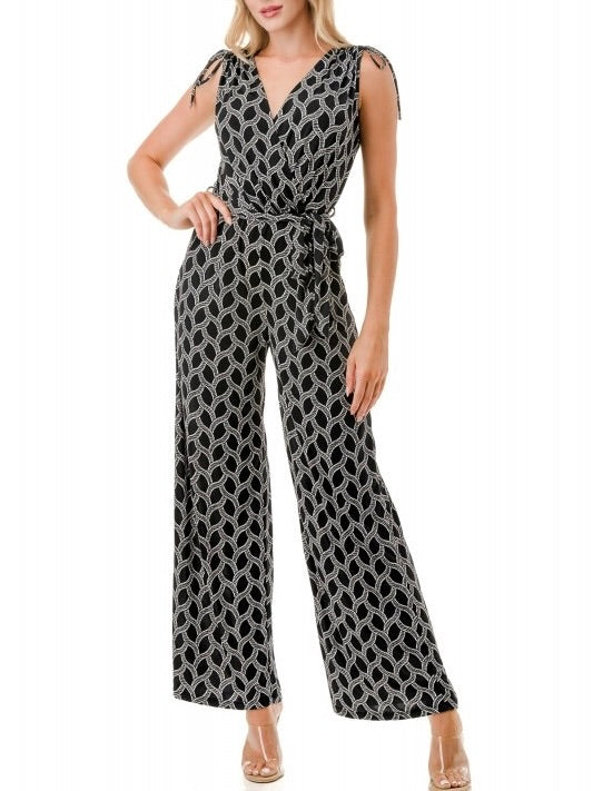 Tank Jumpsuit - Black/White