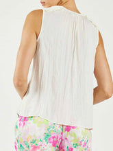 Load image into Gallery viewer, Sleeveless Split Neck Top - Ivory
