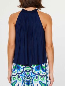 Halter Neck Top - Navy