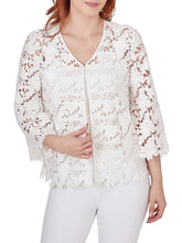Load image into Gallery viewer, 3D Lace Jacket - White
