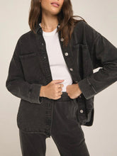 Load image into Gallery viewer, All Day Knit Denim Jacket - Vintage Black
