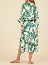 Load image into Gallery viewer, Leaf Print Skirt - Green FINAL SALE
