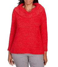 Load image into Gallery viewer, Marilyn Collar Eyelash Sweater - Red FINAL SALE
