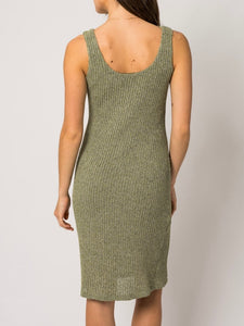 Knit Midi Dress - Olive