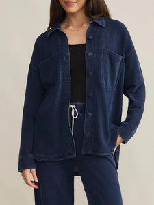 Knit Jacket - Indigo