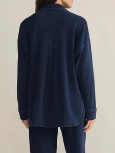 Knit Jacket - Indigo