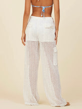 Load image into Gallery viewer, Crochet Cargo Pants - White
