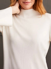 Load image into Gallery viewer, Long Sleeve Funnel Neck Sweater - Cream
