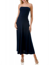 Load image into Gallery viewer, Tube Flare Dress - Navy
