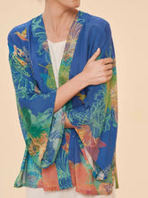 Load image into Gallery viewer, Kimono Jacket - Floral Hummingbird

