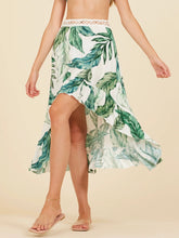 Load image into Gallery viewer, Leaf Print Skirt - Green FINAL SALE
