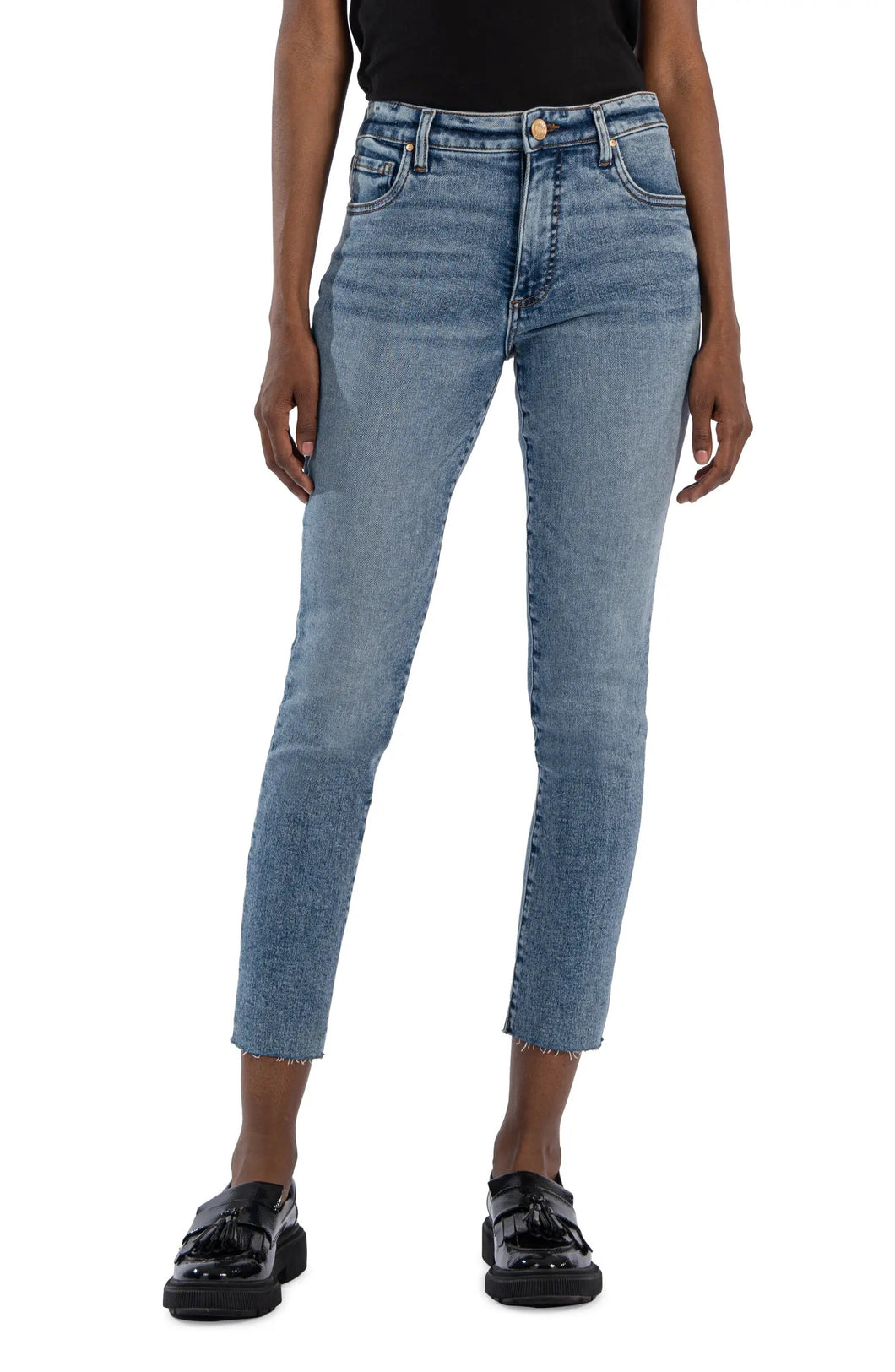 Reese High Rise Straight Ankle Jean - ICRDM