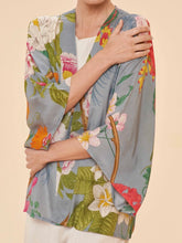 Load image into Gallery viewer, Kimono Jacket - Floral Lavender
