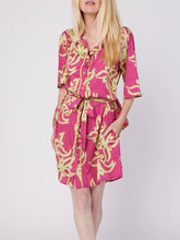 Load image into Gallery viewer, Carlotta 3/4 Sleeve Dress - Dark Pink
