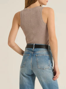 Sirena Rib Tank - Heather Taupe